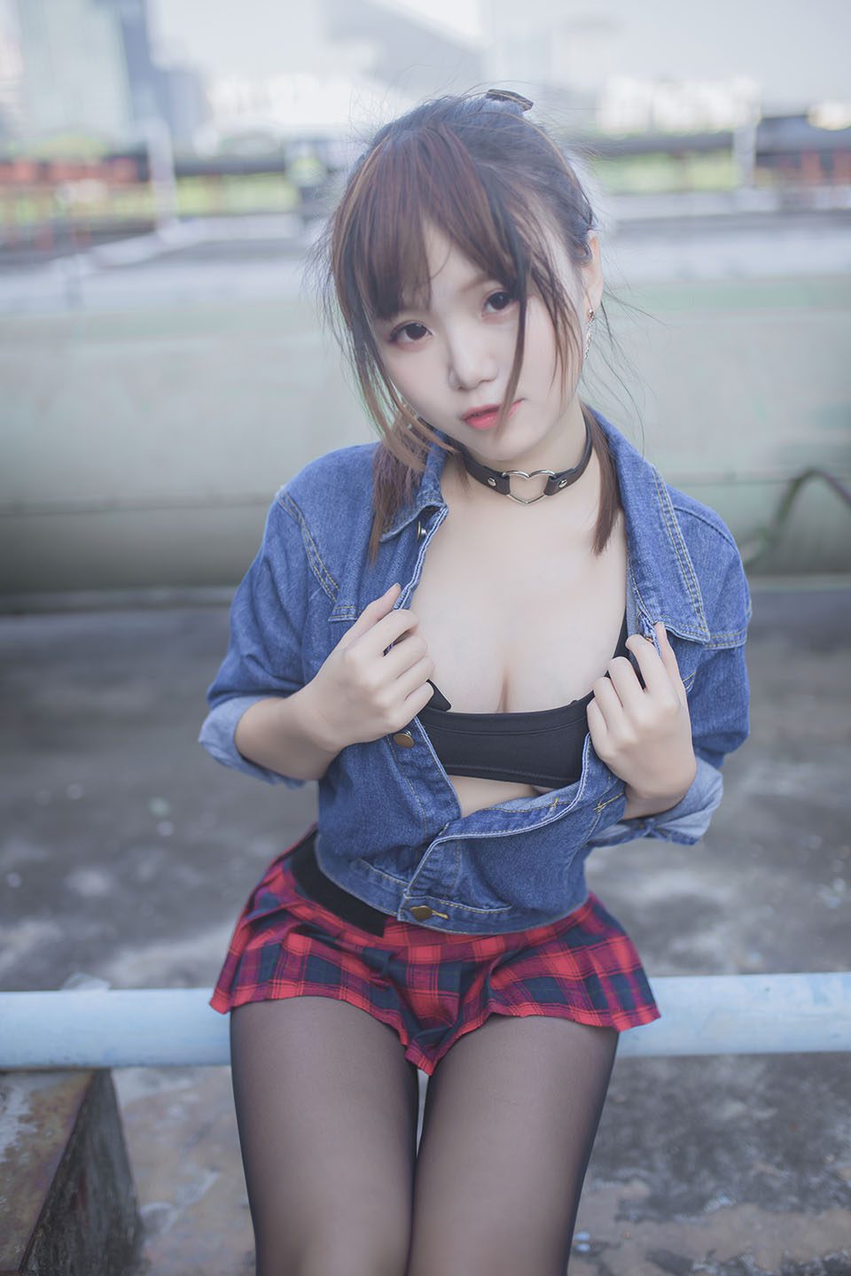 Yoko宅夏Cos 红色格子 32P