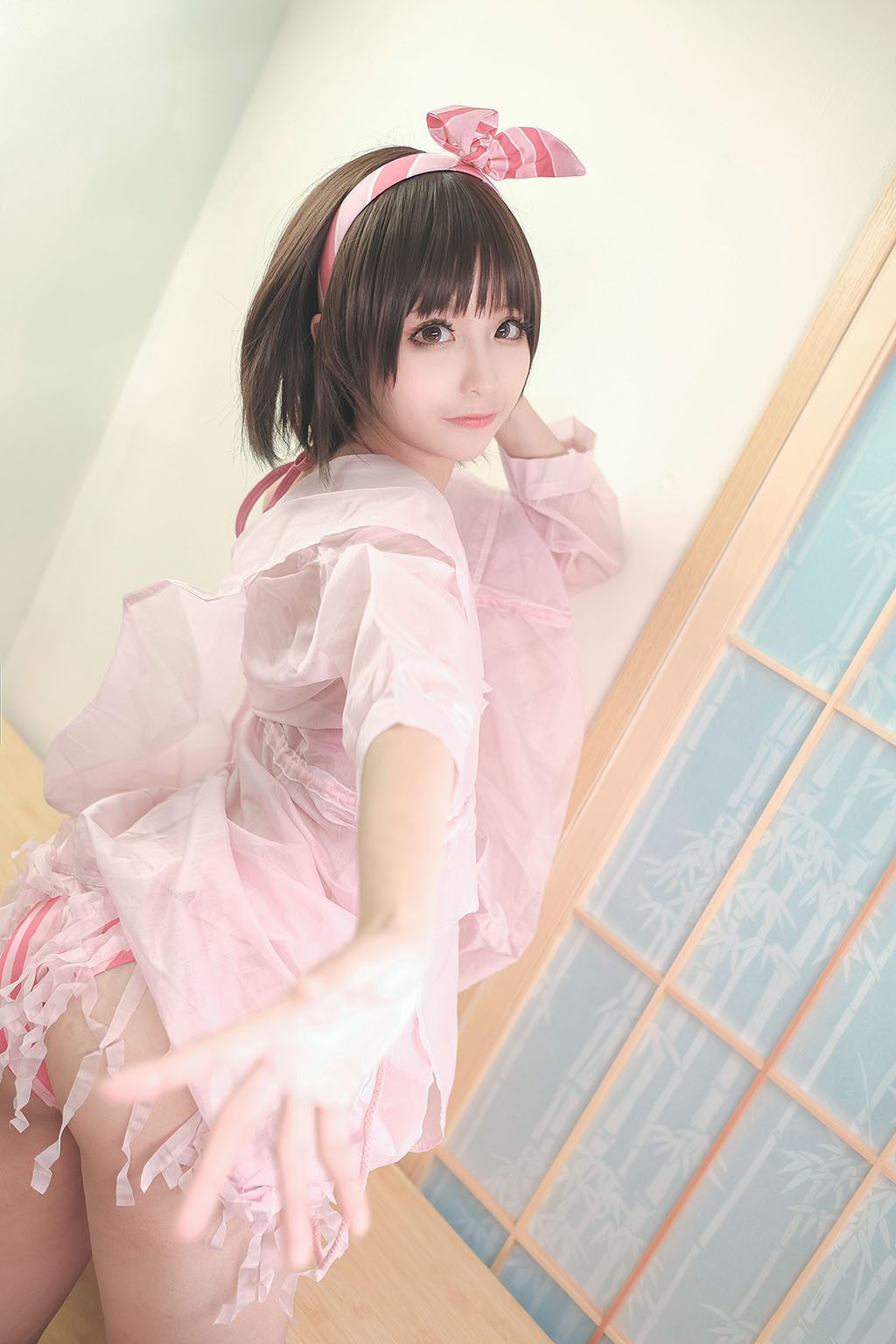 蠢沫沫 加藤惠泳装 [40P]