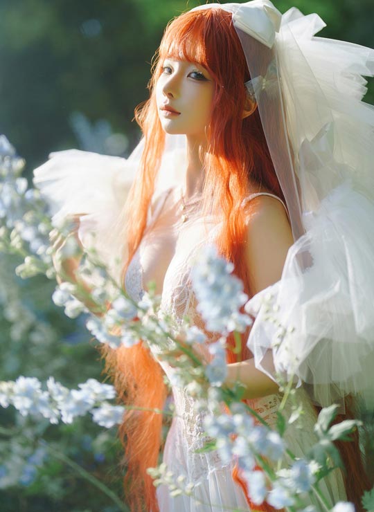 蠢沫沫 花丛婚纱 67P